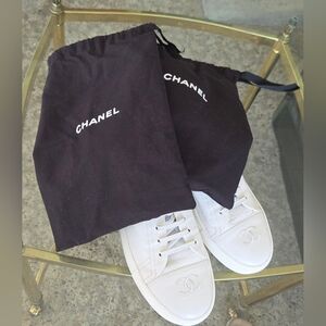 Chanel White  Women's Sneakers.